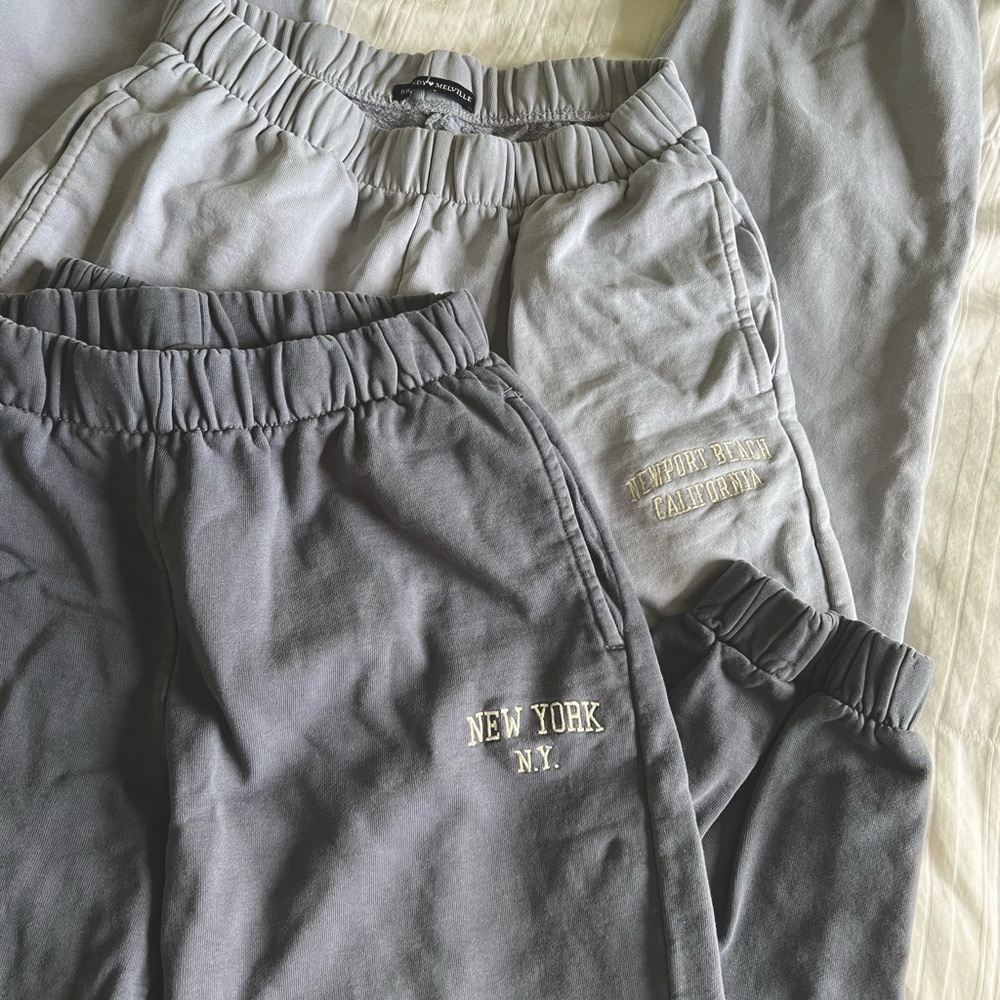 two brandy melville sweatpants